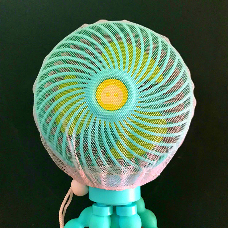 Mini Ventilateur Pliable Octopus – Ventilateur Portable USB Rechargeable pour Poussette, Lit et Plus