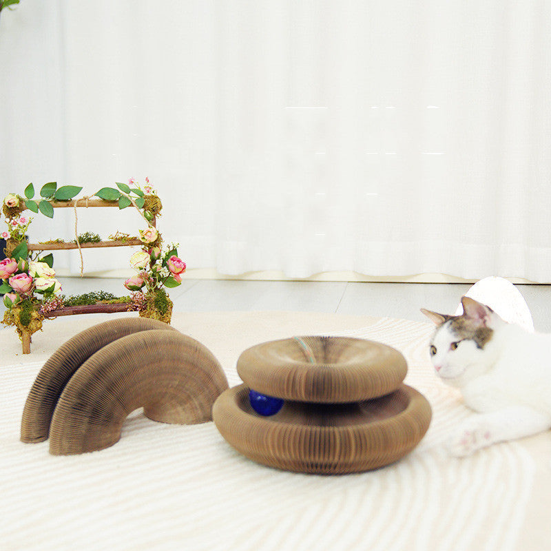 Foldable Corrugated Cardboard Scratcher – Durable and Shred-Resistant for Cats