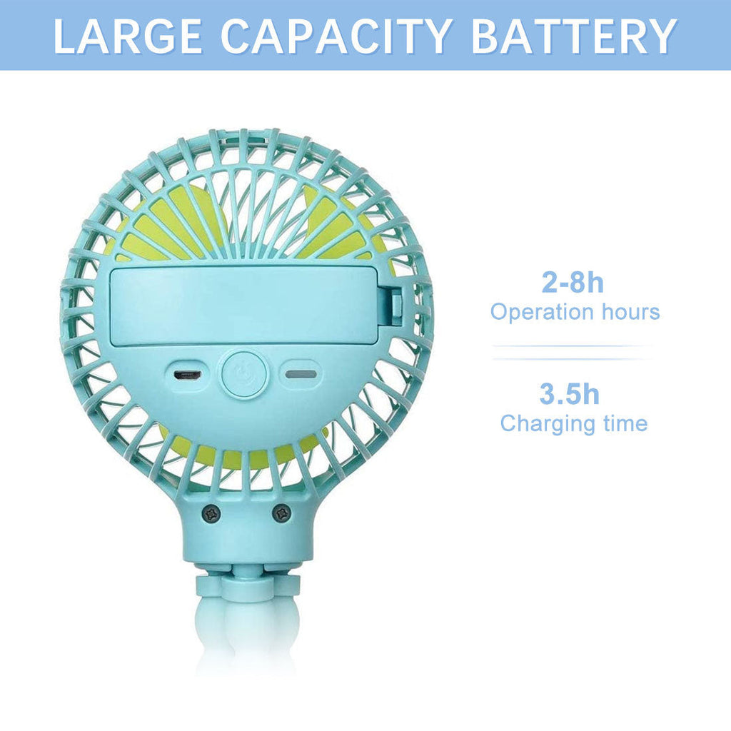 Mini-ventilateur pliable Octopus – Ventilateur portable USB rechargeable pour poussette, lit et plus