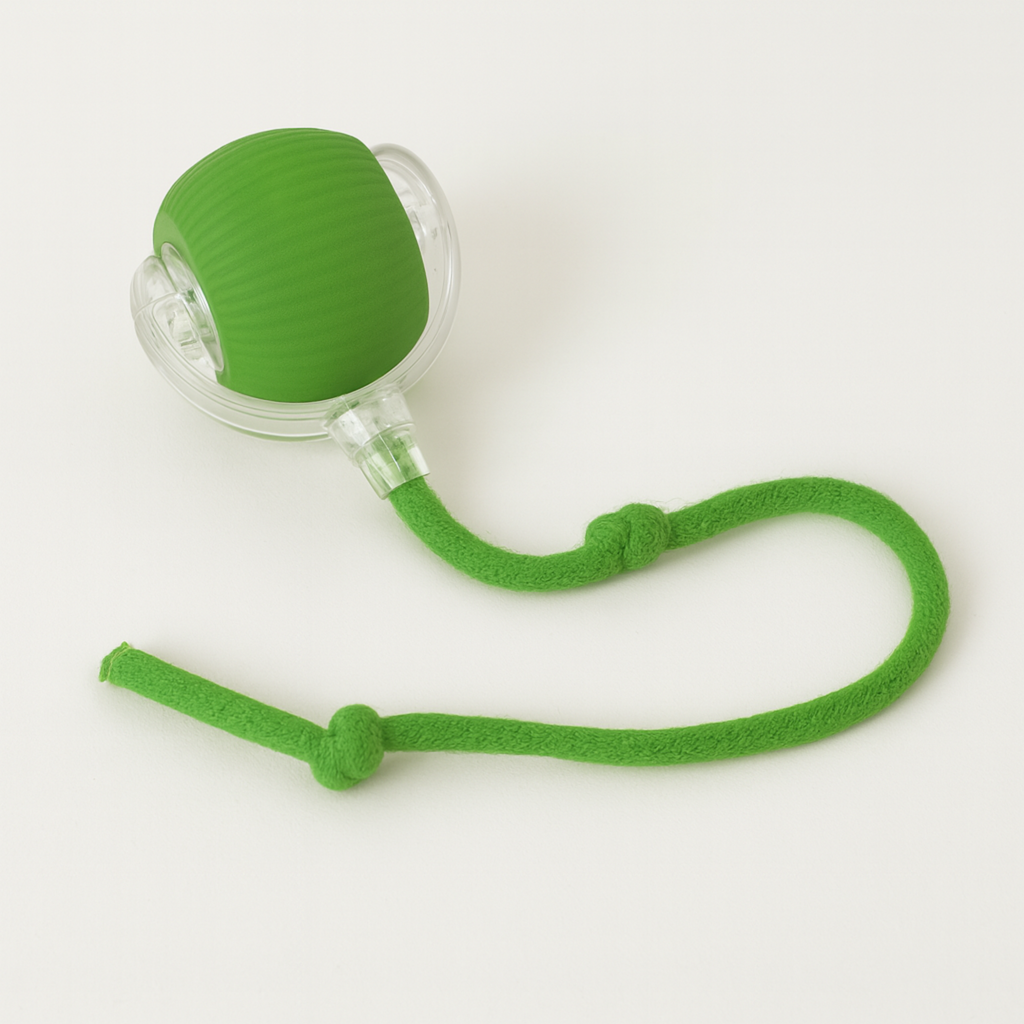 Jouet Intelligent pour Chat – Boule Automatique Rechargeable avec Queue de Souris Interactive