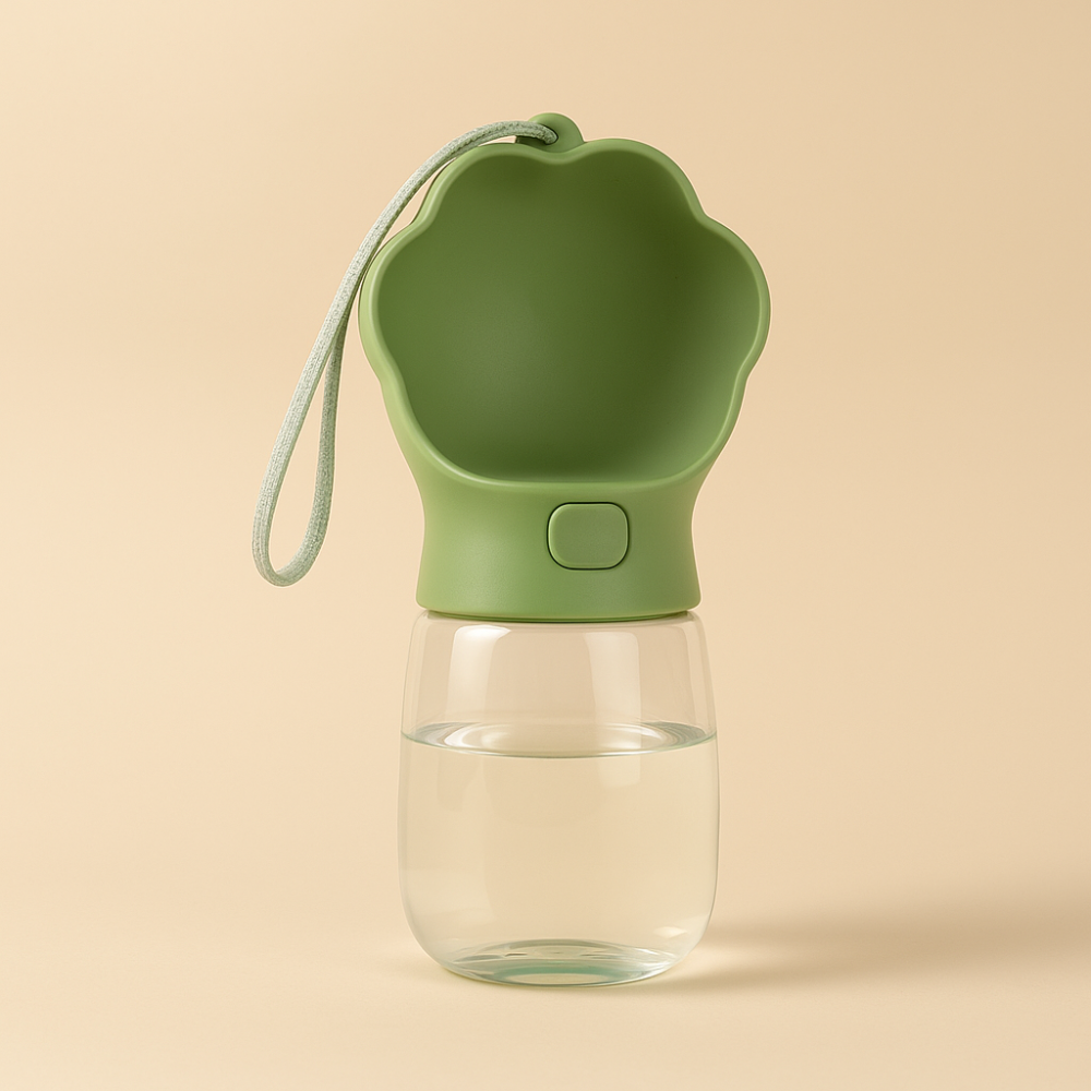 Bouteille d’Eau et de Nourriture 2 en 1 pour Animaux – Distributeur Portable pour Chiens et Chats