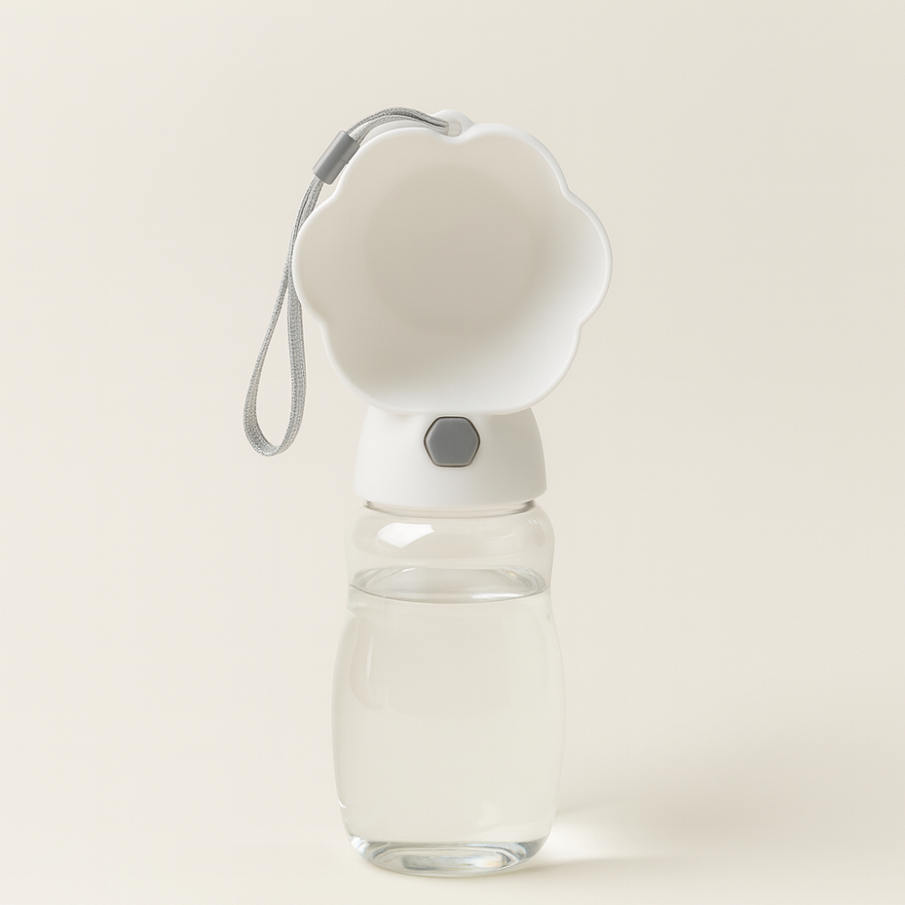 Bouteille d’Eau et de Nourriture 2 en 1 pour Animaux – Distributeur Portable pour Chiens et Chats