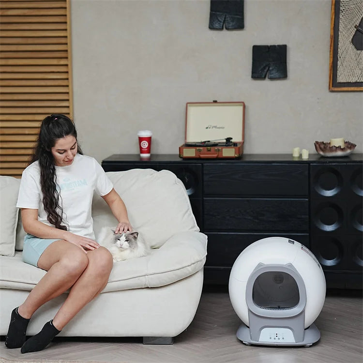 Electric Smart Litter Box Self Cleaning Cat Toilet Cat Litter Box Automatically