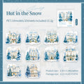 10 Sheets Per Pack PET Stickers Winter Snow Rhyme Series Winter Landscape Handbook Decorative Material 6 Models