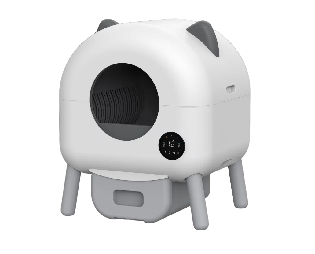 WiFi Enabled 76L Large Space Automatic Self-Cleaning Cat Litter Box Luxury Smart Cat Toilet Easy Clean Odor Removal