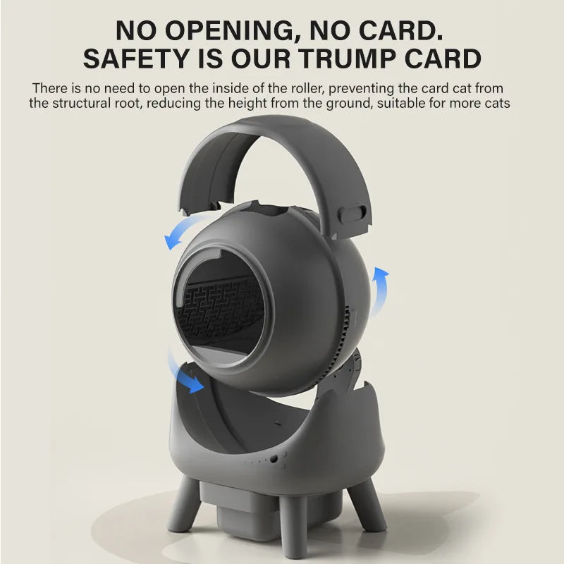 Litière Intelligente Premium pour Chat, Auto-Nettoyante, Nettoyage Facile, Contrôlée par Application, Grande Capacité, Élimination des Odeurs, Surveillance Intelligente, Sécurité