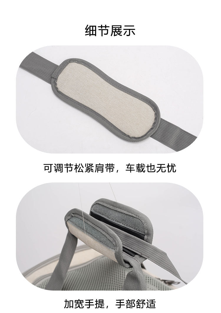 Cat Bag Outgoing Portable Large Capacity Breathable Cat Car Cage Cat Cage Dog Bag Portable Crossbody Foldable Pet Bag
