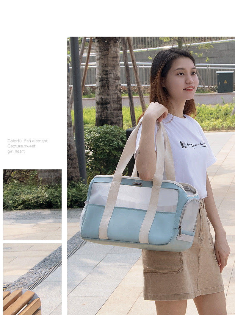 Cat Bag, Portable Pet Handbag, Small and Medium-Sized Dog and Cat Take-Out Bag, Dog School Bag, Cat Bag, Lightweight