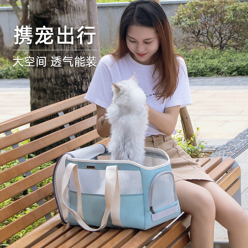 Cat Bag, Portable Pet Handbag, Small and Medium-Sized Dog and Cat Take-Out Bag, Dog School Bag, Cat Bag, Lightweight