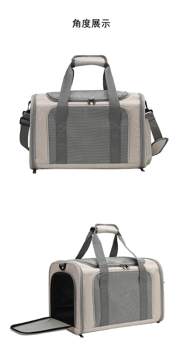 Cat Bag Outgoing Portable Large Capacity Breathable Cat Car Cage Cat Cage Dog Bag Portable Crossbody Foldable Pet Bag
