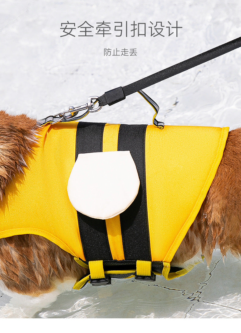Summer Animal Modeling Small Bee Dog Life Jackets Medium Small Dog Universal Dog Swimsuit Pet Flotation Suit