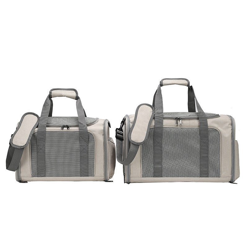 Cat Bag Outgoing Portable Large Capacity Breathable Cat Car Cage Cat Cage Dog Bag Portable Crossbody Foldable Pet Bag