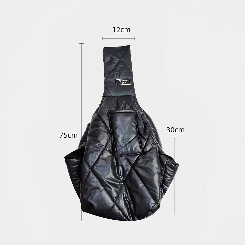 Dog Messenger Bag Cat Bag Outgoing Portable Small Dog Pet Bag Large Capacity Winter Warm Breathable Chest Backpack