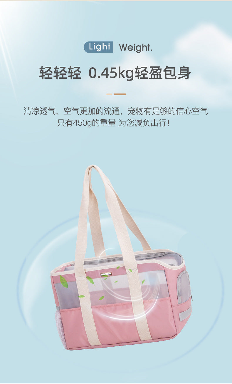 Cat Bag, Portable Pet Handbag, Small and Medium-Sized Dog and Cat Take-Out Bag, Dog School Bag, Cat Bag, Lightweight
