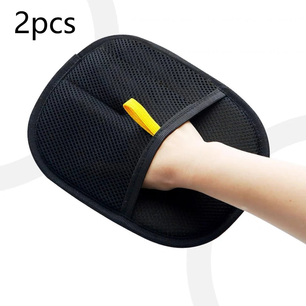 Cat Hair Removal Gloves - Dual Brush Design for Efficient Pet Hair Cleaning on Sofas, Car Seats & Body, Durable Polyester Fiber
