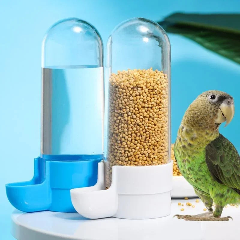 Hanging Pet Feeder for Squirrel Parrot, Automatic Bird Water Dispenser Food Box Cage Accessories Birds Supplies