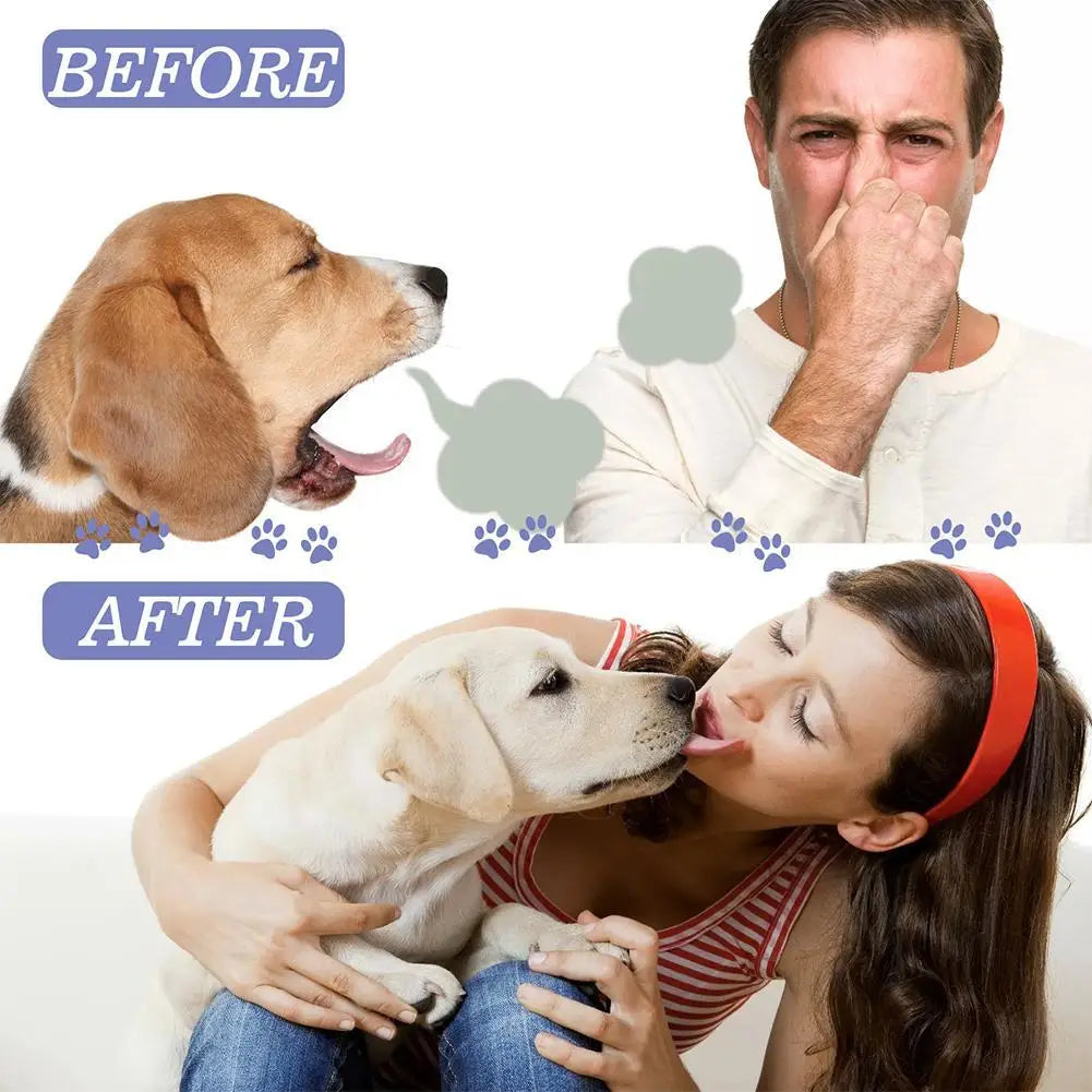 30ml Pet Dental Spray for Dogs and Cats Freshen Breath Remove Plaque Tartar Oral Care Water Additive Easy Use No Brush Needed