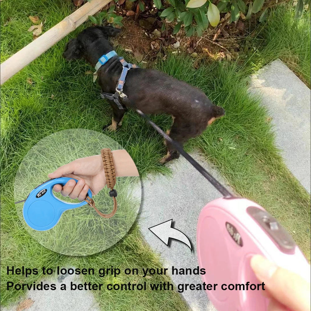 Hand Free Wrist Strap for Dog Leash Adjustable Anti Slip Pet Traction Rope Bracelet for Outdoor Walking Safe Strap Accessories