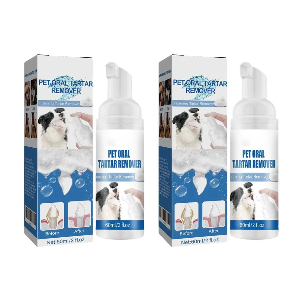Teeth Cleaning Pet Dental Calculus Foaming Oral Hygiene Breath Fresher 1/2/3pcs 60ml Pet Dental Tartar Oral Spray For Cat Dogs