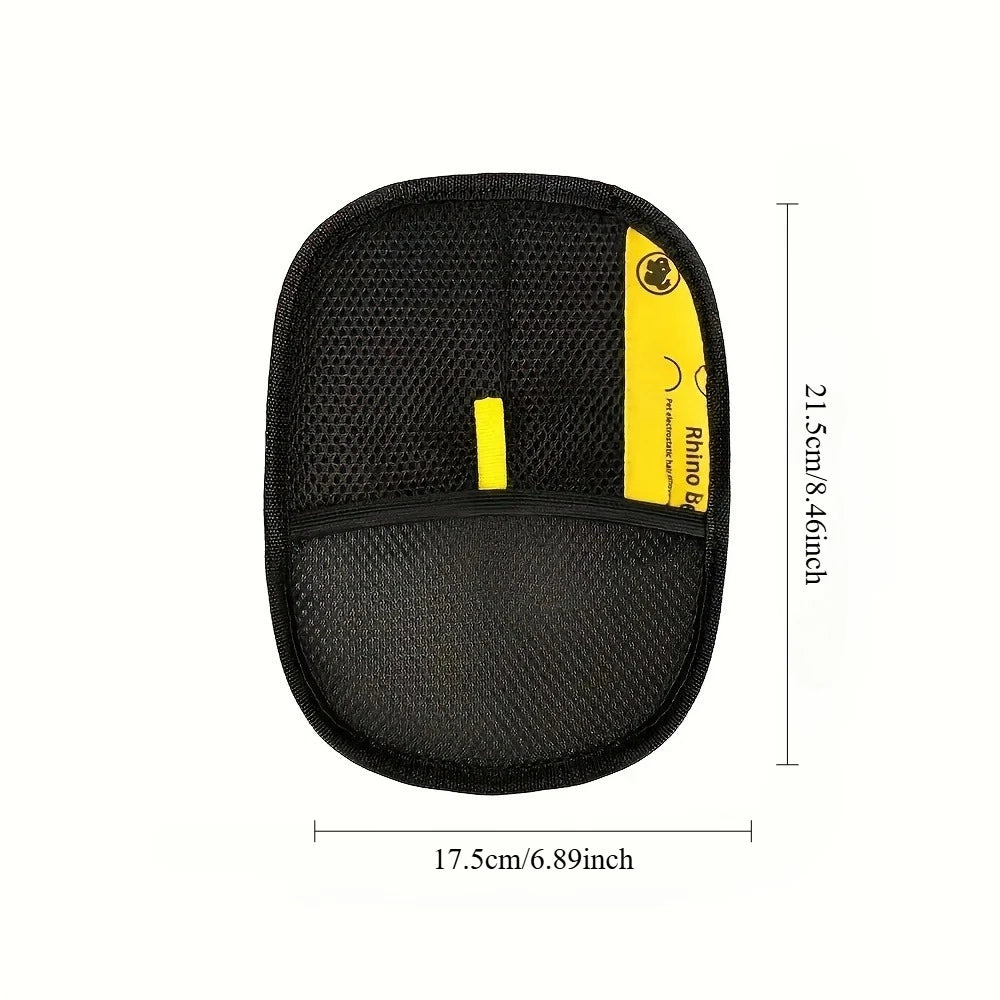 Cat Hair Removal Gloves - Dual Brush Design for Efficient Pet Hair Cleaning on Sofas, Car Seats & Body, Durable Polyester Fiber