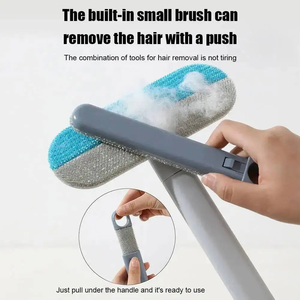 Ensemble d'outils d'épilation des animaux domestiques, gants réutilisables d'élimination statique, gants de toilettage double face pour chats, enlèvent les poils de chien pour tapis et canapés