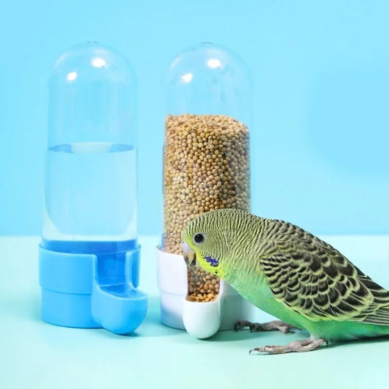 Hanging Pet Feeder for Squirrel Parrot, Automatic Bird Water Dispenser Food Box Cage Accessories Birds Supplies