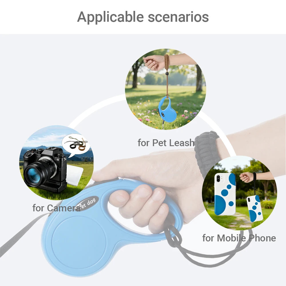 Hand Free Wrist Strap for Dog Leash Adjustable Anti Slip Pet Traction Rope Bracelet for Outdoor Walking Safe Strap Accessories