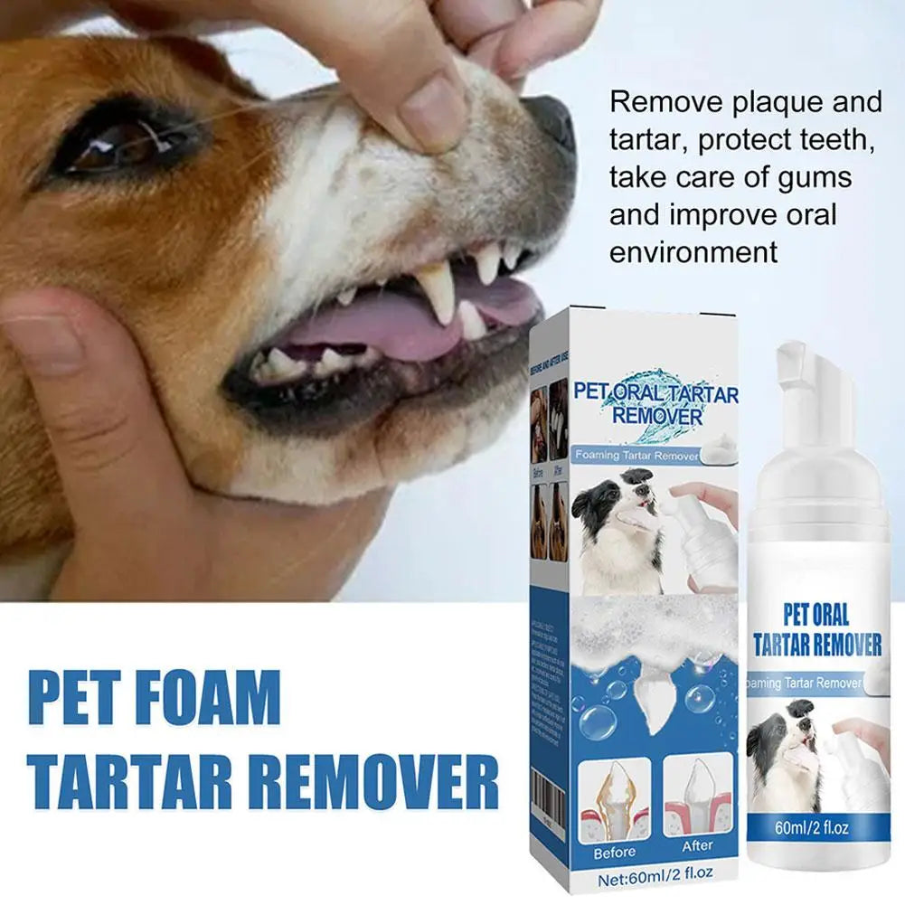 Teeth Cleaning Pet Dental Calculus Foaming Oral Hygiene Breath Fresher 1/2/3pcs 60ml Pet Dental Tartar Oral Spray For Cat Dogs