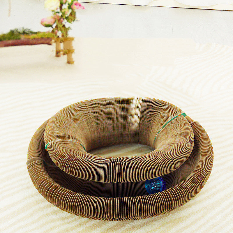 Foldable Corrugated Cardboard Scratcher – Durable and Shred-Resistant for Cats