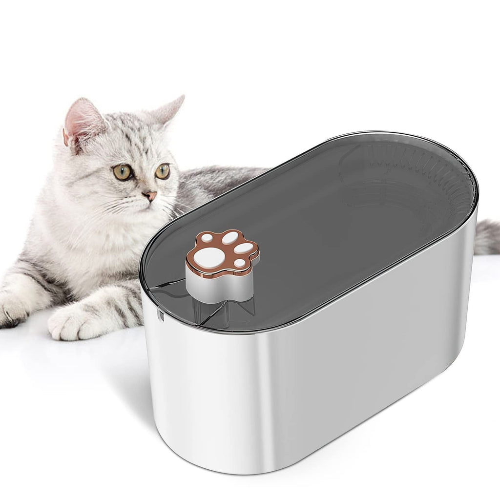 Fuente de agua automática de 3 litros para gatos y perros - Dispensador ultrasilencioso con filtro y luz LED