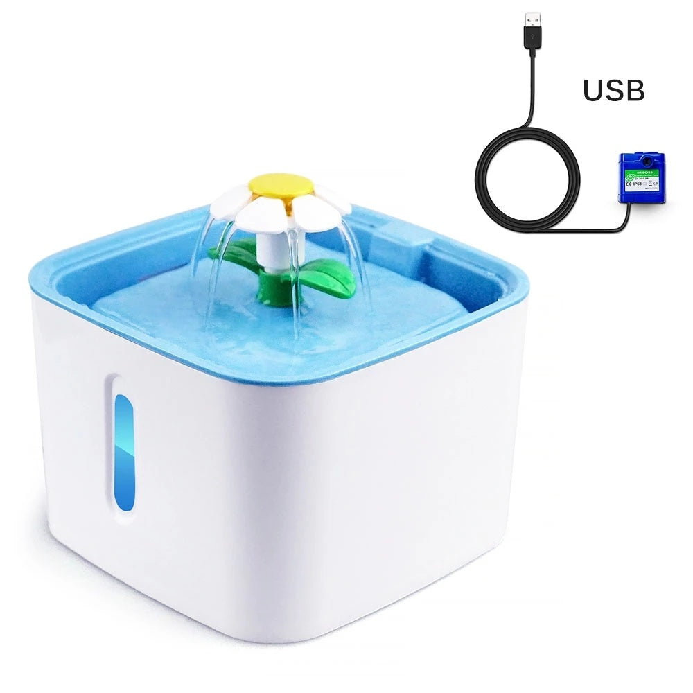 Fontaine à Eau pour Animaux 2,5 L – Filtration Avancée et Design Durable